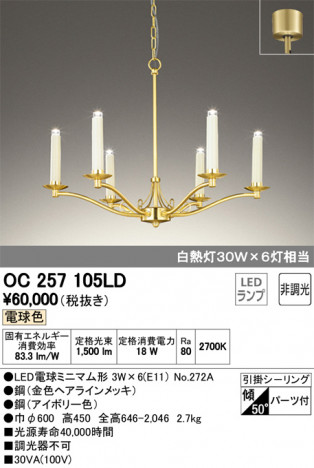 ODELIC �����ǥ�å� �����ǥꥢ OC257105LD �ᥤ��̿�