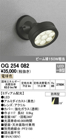 ODELIC �����ǥ�å� �������ƥꥢ�饤�� OG254082 �ᥤ��̿�