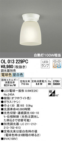 ODELIC �����ǥ�å� ����������󥰥饤�� OL013229PC �ᥤ��̿�