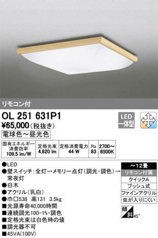 ODELIC �����ǥ�å� ������󥰥饤�� OL251631P1 �ᥤ��̿�