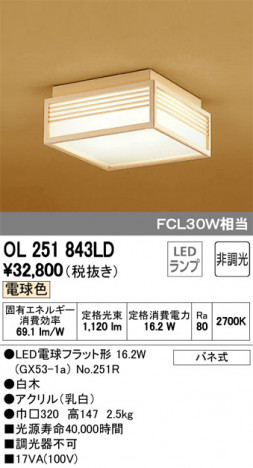 ODELIC �����ǥ�å� ����������󥰥饤�� OL251843LD �ᥤ��̿�