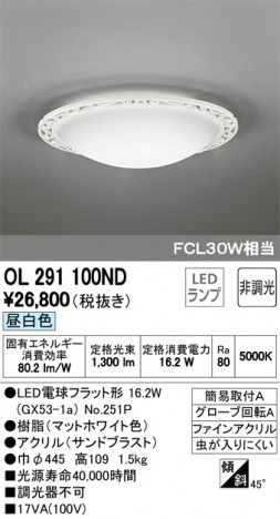 ODELIC �����ǥ�å� ����������󥰥饤�� OL291100ND �ᥤ��̿�