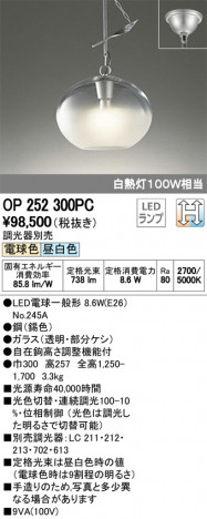 ODELIC �����ǥ�å� �ڥ����ȥ饤�� OP252300PC �ᥤ��̿�