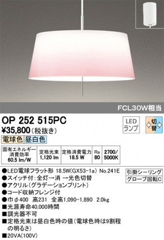 ODELIC �����ǥ�å� �ڥ����ȥ饤�� OP252515PC �ᥤ��̿�