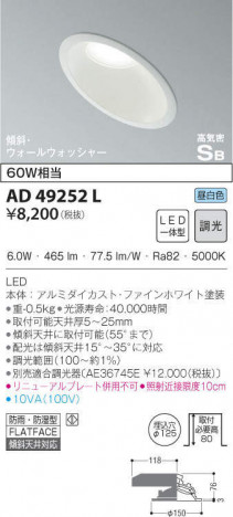 KOIZUMI �������߾��� �ⵤ̩������饤�� AD49252L �ᥤ��̿�