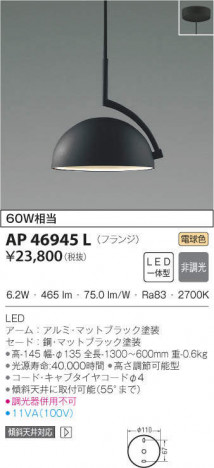 KOIZUMI �������߾��� �ڥ����� AP46945L �ᥤ��̿�