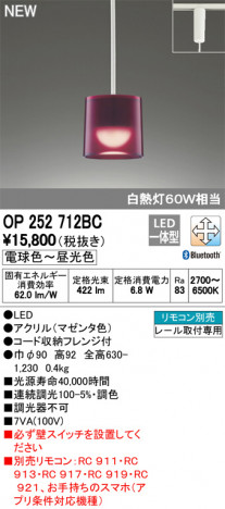 ODELIC �����ǥ�å� �ڥ����ȥ饤�� OP252712BC �ᥤ��̿�