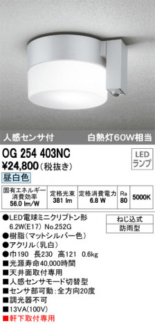 ODELIC ǥå ƥꥢ饤 OG254403NC ᥤ̿