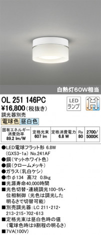 ODELIC �����ǥ�å� ����������󥰥饤�� OL251146PC �ᥤ��̿�