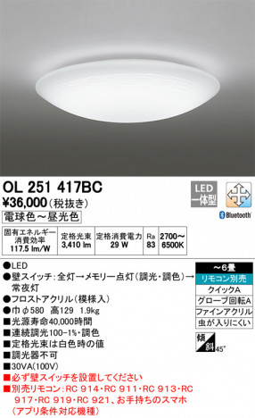 ODELIC �����ǥ�å� ������󥰥饤�� OL251417BC �ᥤ��̿�