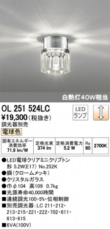 ODELIC �����ǥ�å� ����������󥰥饤�� OL251524LC �ᥤ��̿�