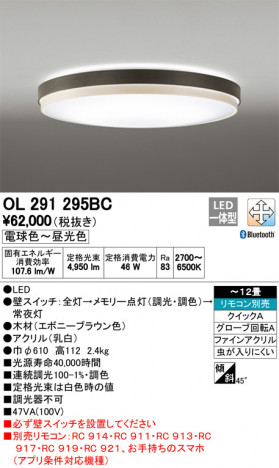 ODELIC �����ǥ�å� ������󥰥饤�� OL291295BC �ᥤ��̿�