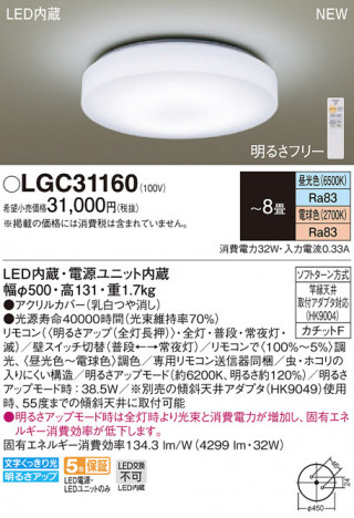 Panasonic ������󥰥饤�� LGC31160 �ᥤ��̿�