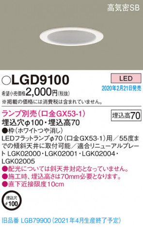 Panasonic ������饤�� LGD9100 �ᥤ��̿�