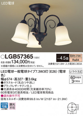 Panasonic �����ǥꥢ LGB57365 �ᥤ��̿�