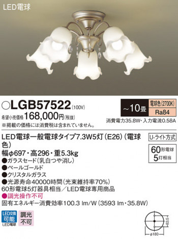 Panasonic �����ǥꥢ LGB57522 �ᥤ��̿�