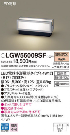 Panasonic �������ƥꥢ�饤�� LGW56009SF �ᥤ��̿�