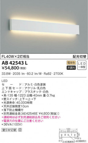 KOIZUMI �������߾��� �֥饱�å� AB42543L ���β���