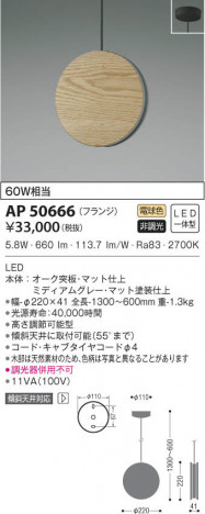 KOIZUMI �������߾��� �ڥ����� AP50666 ���β���