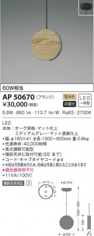 KOIZUMI �������߾��� �ڥ����� AP50670 ���β���