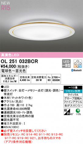 ODELIC �����ǥ�å� ������󥰥饤�� OL251032BCR �ᥤ��̿�