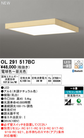 ODELIC �����ǥ�å� ������󥰥饤�� OL291517BC �ᥤ��̿�