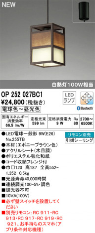 ODELIC �����ǥ�å� �ڥ����ȥ饤�� OP252027BC1 �ᥤ��̿�