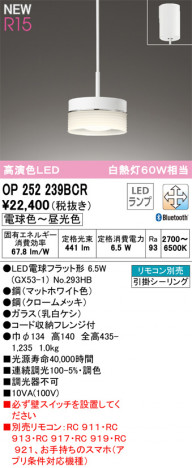 ODELIC �����ǥ�å� �ڥ����ȥ饤�� OP252239BCR �ᥤ��̿�