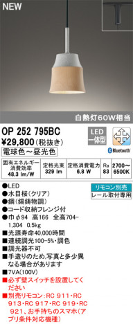 ODELIC �����ǥ�å� �ڥ����ȥ饤�� OP252795BC �ᥤ��̿�