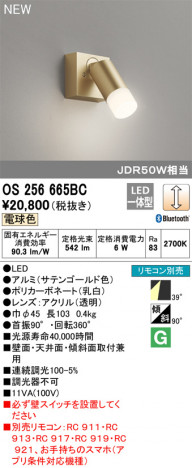 ODELIC �����ǥ�å� ���ݥåȥ饤�� OS256665BC �ᥤ��̿�