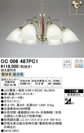 ODELIC �����ǥ�å� �����ǥꥢ OC006487PC1 �ᥤ��̿�