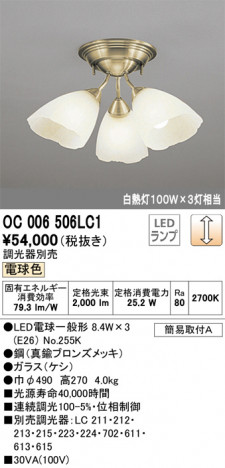 ODELIC �����ǥ�å� �����ǥꥢ OC006506LC1 �ᥤ��̿�