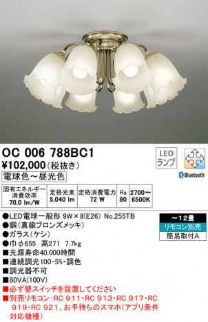 ODELIC �����ǥ�å� �����ǥꥢ OC006788BC1 �ᥤ��̿�