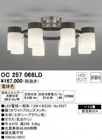 ODELIC �����ǥ�å� �����ǥꥢ OC257068LD �ᥤ��̿�