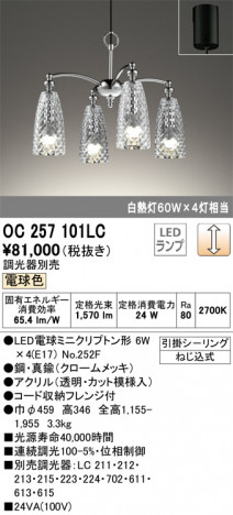 ODELIC �����ǥ�å� �����ǥꥢ OC257101LC �ᥤ��̿�