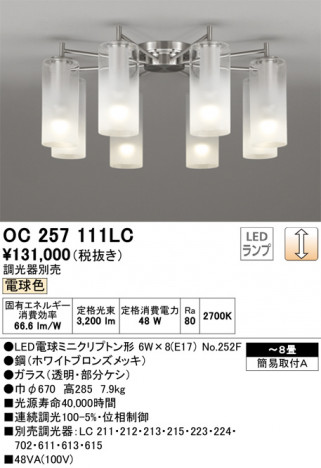 ODELIC �����ǥ�å� �����ǥꥢ OC257111LC �ᥤ��̿�