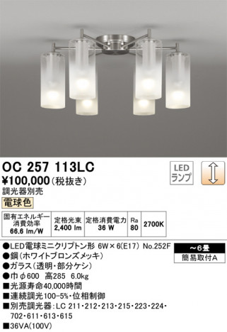 ODELIC �����ǥ�å� �����ǥꥢ OC257113LC �ᥤ��̿�