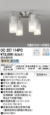 ODELIC �����ǥ�å� �����ǥꥢ OC257114PC �ᥤ��̿�