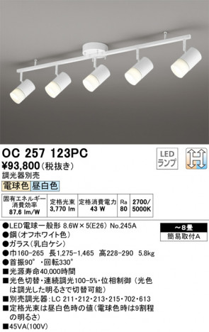 ODELIC �����ǥ�å� �����ǥꥢ OC257123PC �ᥤ��̿�