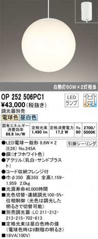 ODELIC �����ǥ�å� ��ȴ������ OP252506PC1 �ᥤ��̿�