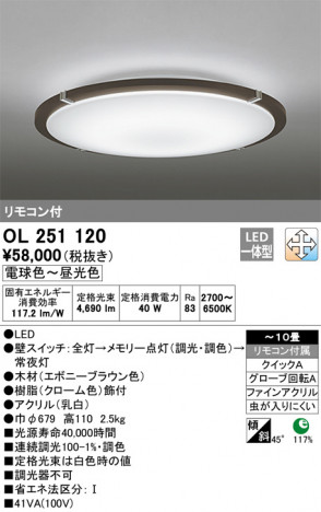 ODELIC �����ǥ�å� ������󥰥饤�� OL251120 �ᥤ��̿�