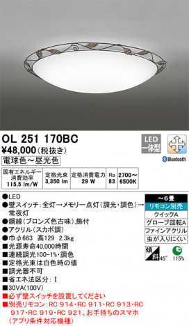 ODELIC �����ǥ�å� ������󥰥饤�� OL251170BC �ᥤ��̿�