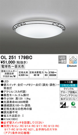 ODELIC �����ǥ�å� ������󥰥饤�� OL251179BC �ᥤ��̿�