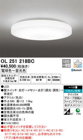 ODELIC �����ǥ�å� ������󥰥饤�� OL251218BC �ᥤ��̿�