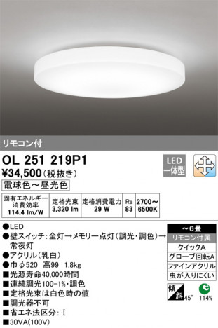 ODELIC �����ǥ�å� ������󥰥饤�� OL251219P1 �ᥤ��̿�