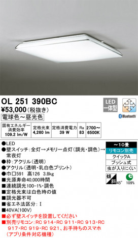 ODELIC �����ǥ�å� ������󥰥饤�� OL251390BC �ᥤ��̿�