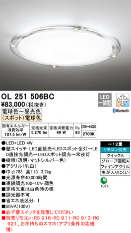 ODELIC �����ǥ�å� ������󥰥饤�� OL251506BC �ᥤ��̿�