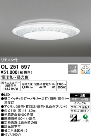 ODELIC �����ǥ�å� ������󥰥饤�� OL251597 �ᥤ��̿�