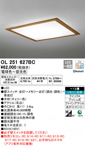 ODELIC �����ǥ�å� ������󥰥饤�� OL251627BC �ᥤ��̿�