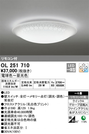 ODELIC ǥå 󥰥饤 OL251710 ᥤ̿